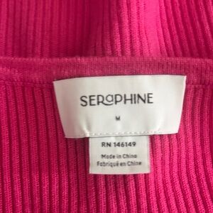 Seraphine Vibrant Pink Cowl Neck Sweater